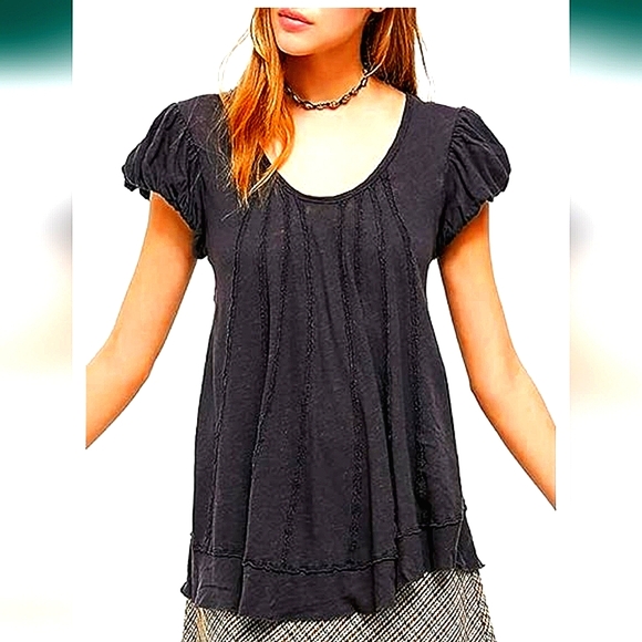 NWT Free People Long Short Sleeve Top - Picture 3 of 10